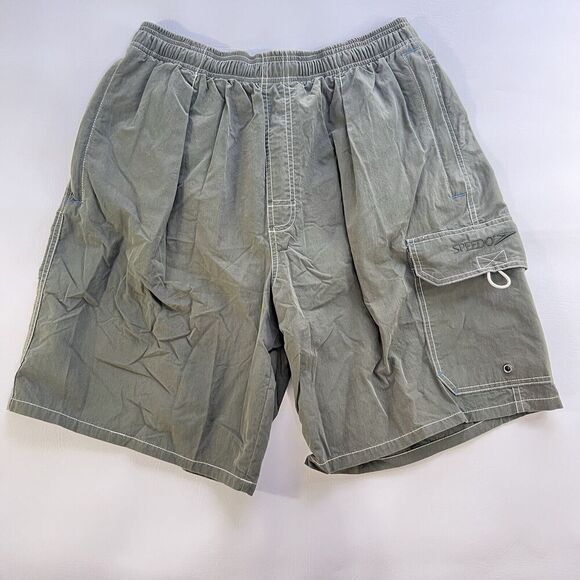 Speedo Mens Swim Trunks Small Swimwear Board Shorts Mesh Lined Stretch Waist - Picture 1 of 10